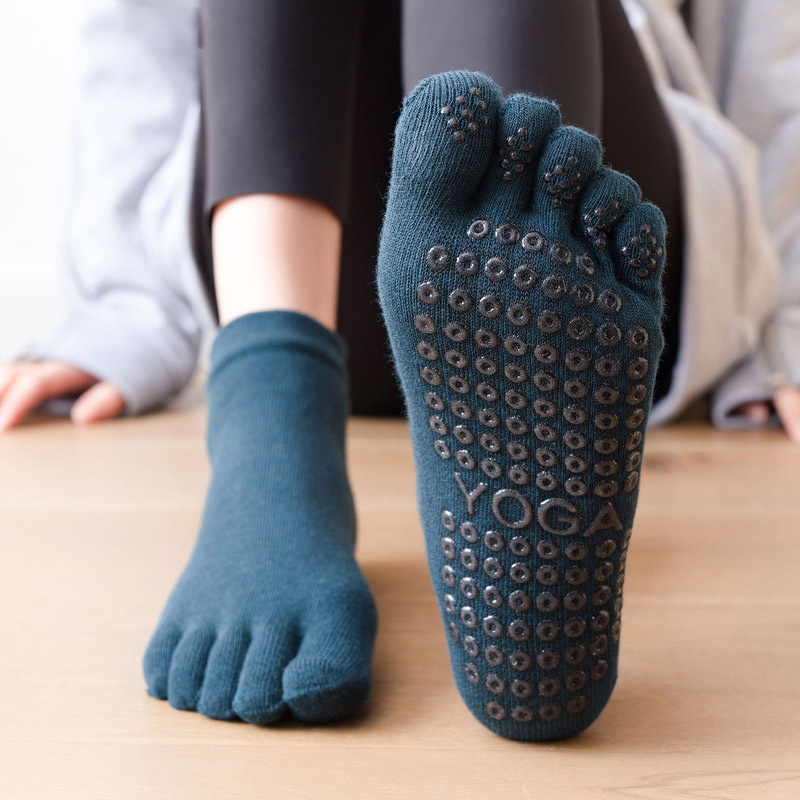 Yoga Fitness Dance - Calcetines antideslizantes de Pilates para mujer,