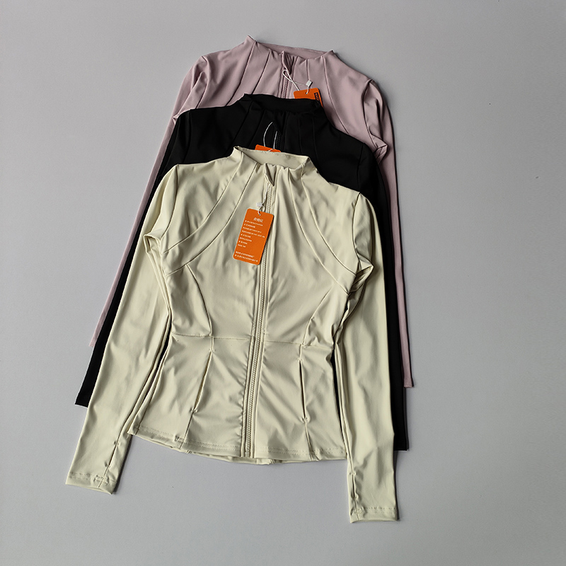 Yoga Fitness Jacket - Chaqueta deportiva con cremallera para mujer,