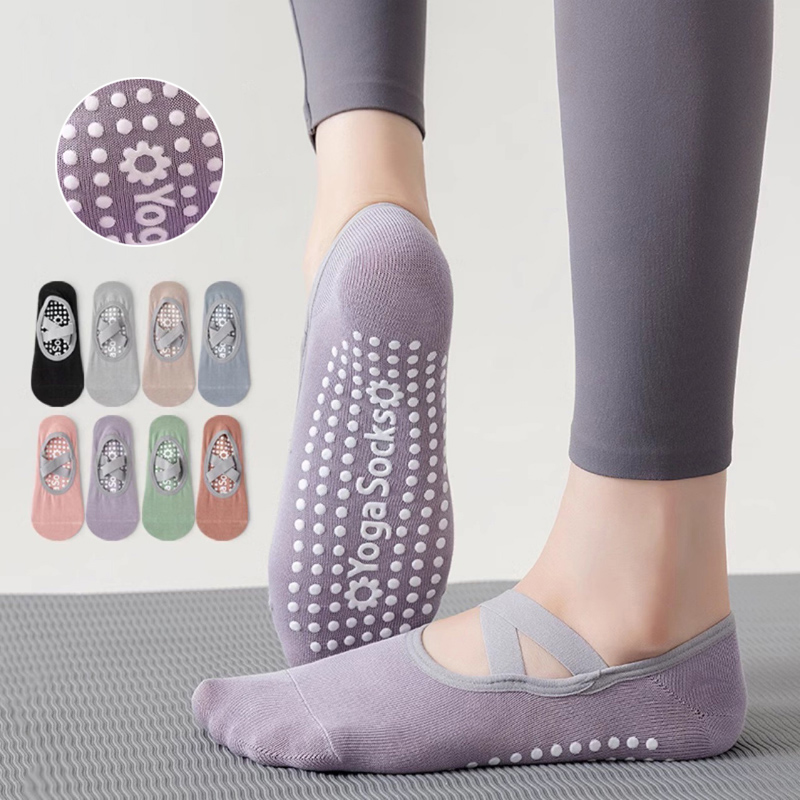 Yoga Fitness Dance - Calcetines de Yoga con parte inferior