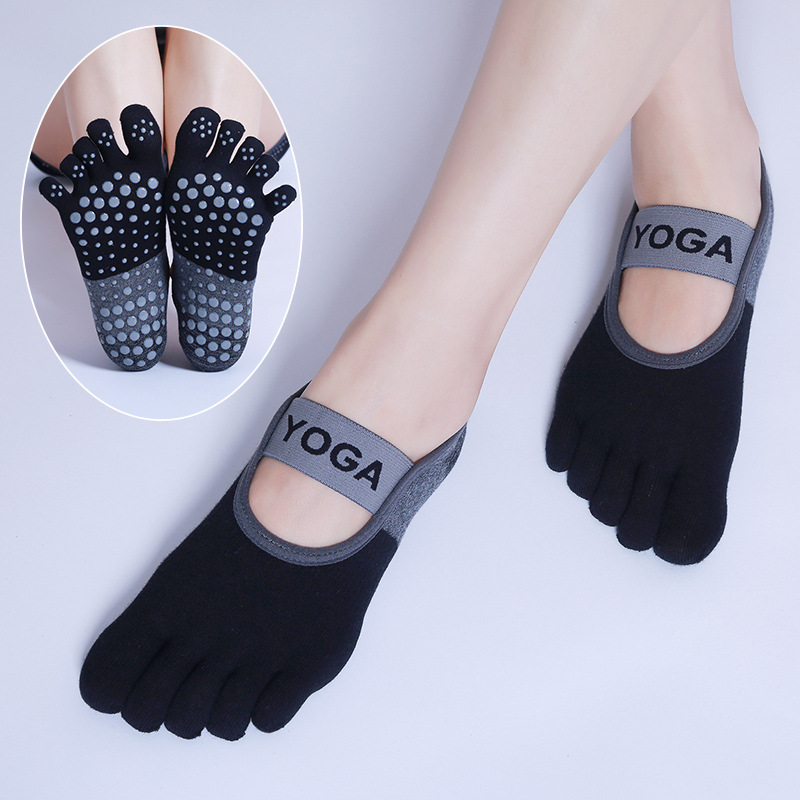 Yoga Fitness Dance - Calcetines de Pilates transpirables para mujer,