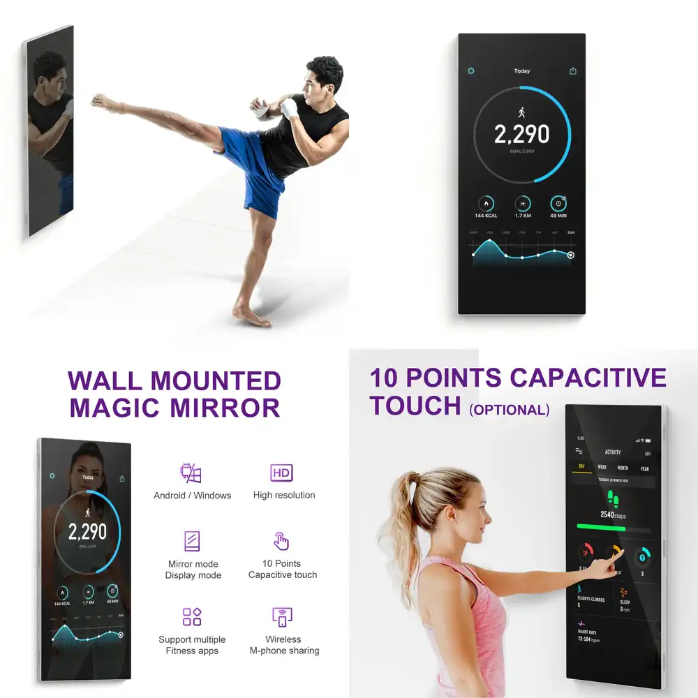 Yoga Fitness App - Espejo Interactivo de Pared para Aplicaciones