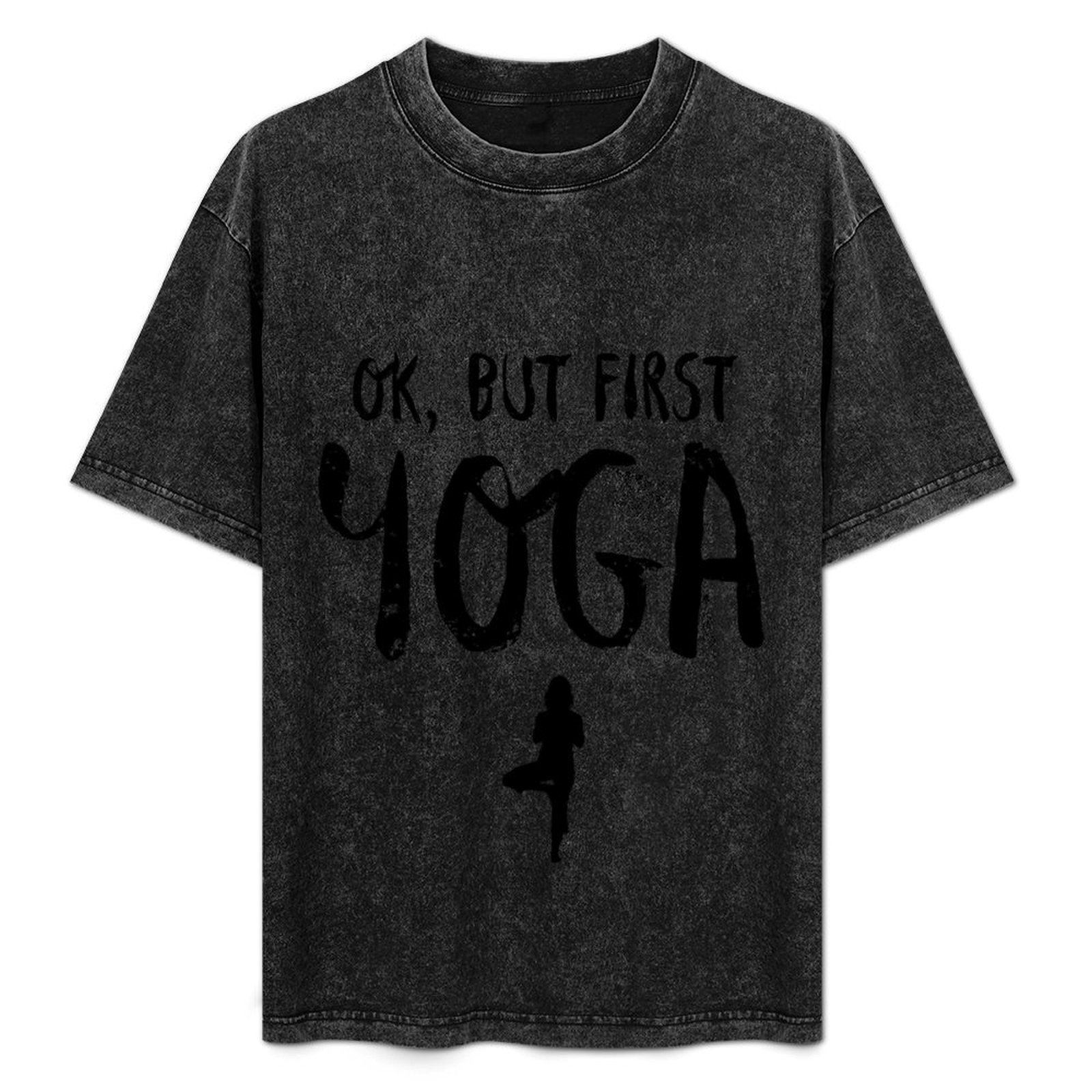Yoga Fitness First - Camiseta Ok But First Yoga Funny