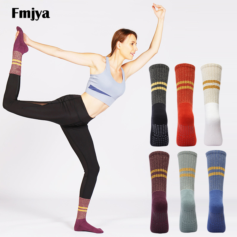 Yoga Fitness Dance - Calcetines de Yoga con empuñaduras antideslizantes