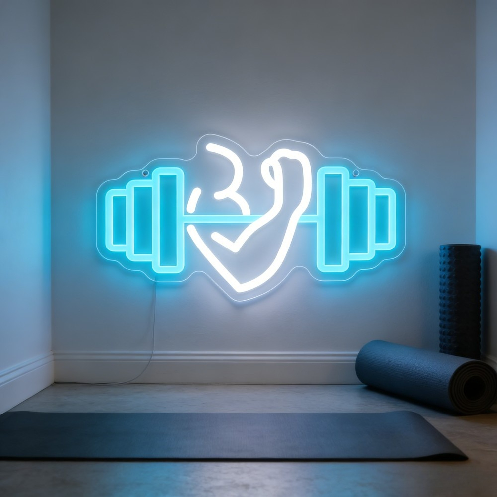 Yoga Fitness Rooms - Letrero LED de Neón con Diseño