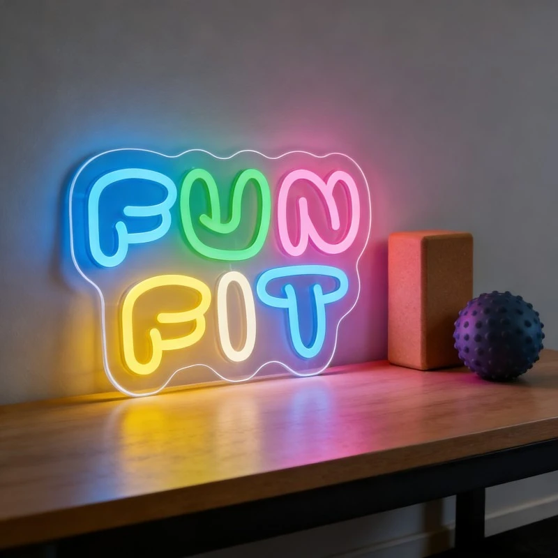 Letrero Luminoso LED de Neón c - Yoga Fitness Rooms reseña y precio