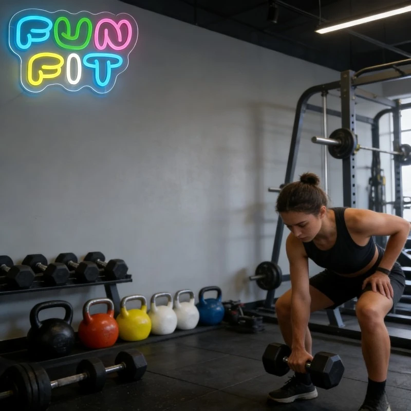 Letrero Luminoso LED de Neón c - Yoga Fitness Rooms reseña y precio