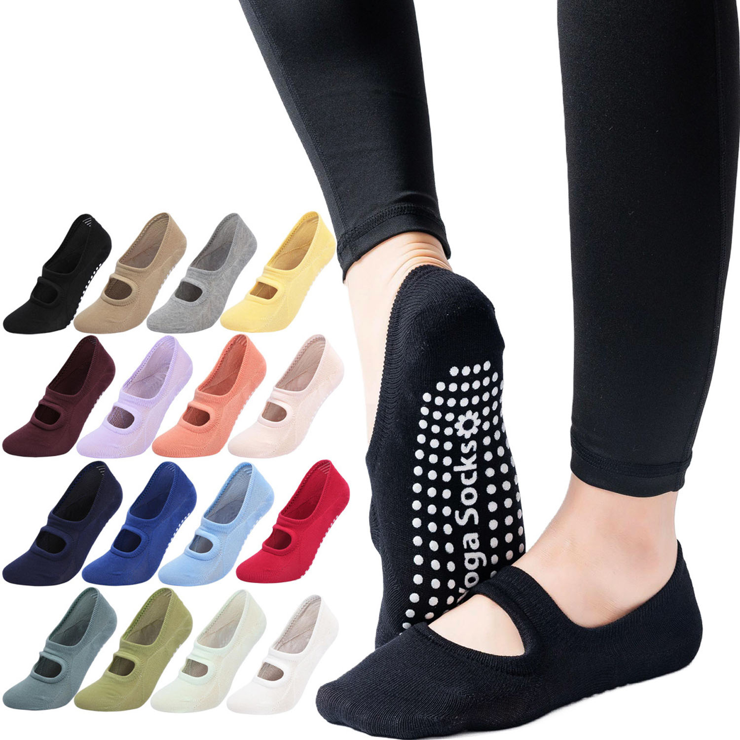 Calcetines de Yoga de Alta Cal - Yoga Fitness Dance reseña y precio
