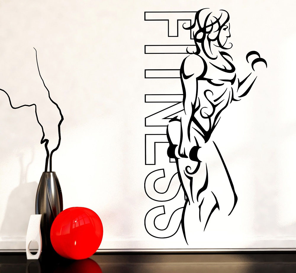 Pegatinas de pared de vinilo p - Yoga Fitness Health reseña y precio
