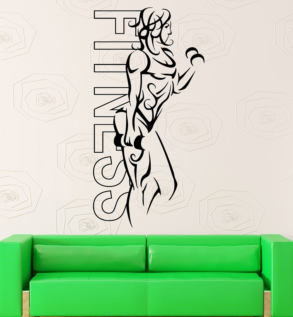 Pegatinas de pared de vinilo p - Yoga Fitness Health reseña y precio