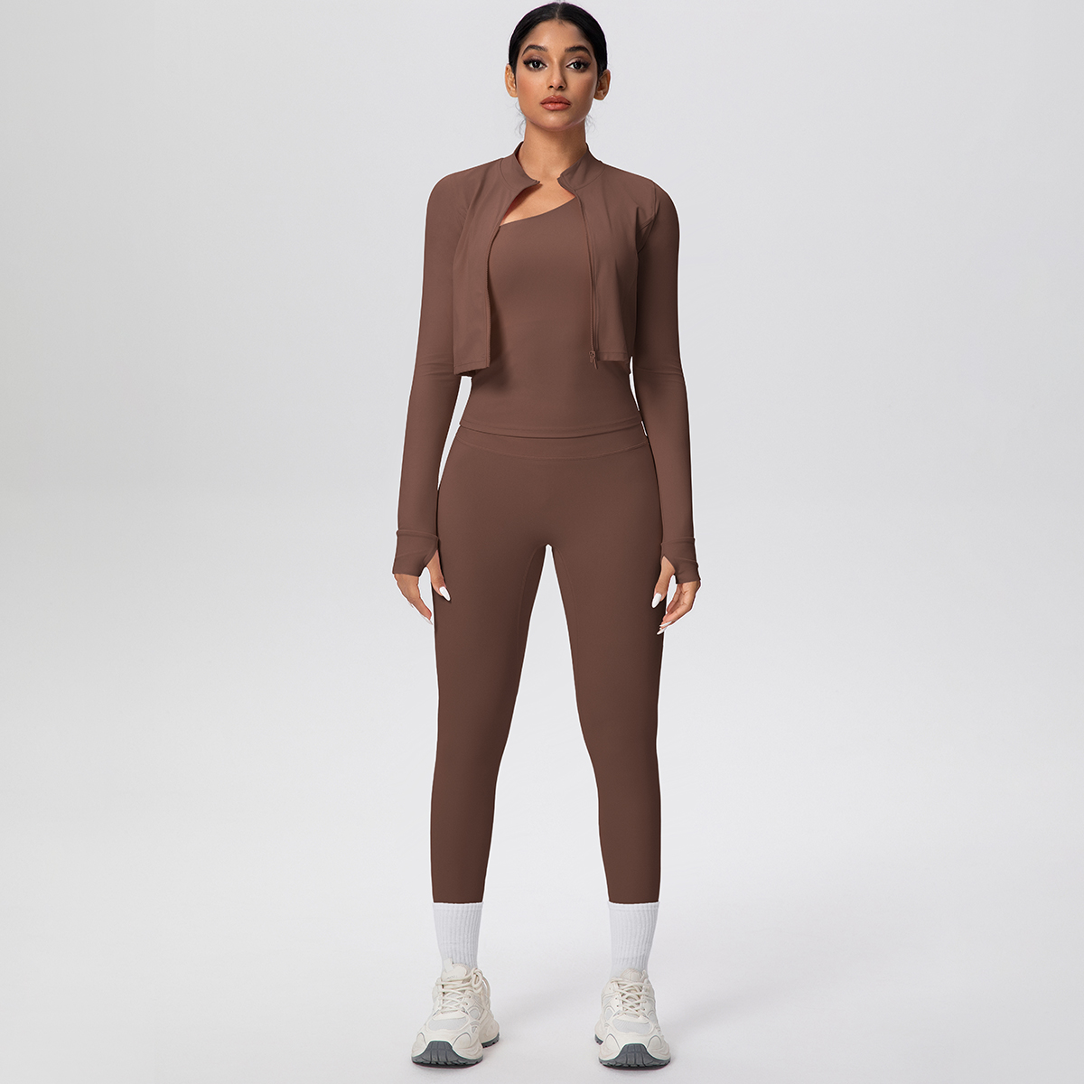 Conjunto de 3 Piezas de Ropa D - Yoga Fitness Jacket reseña y precio