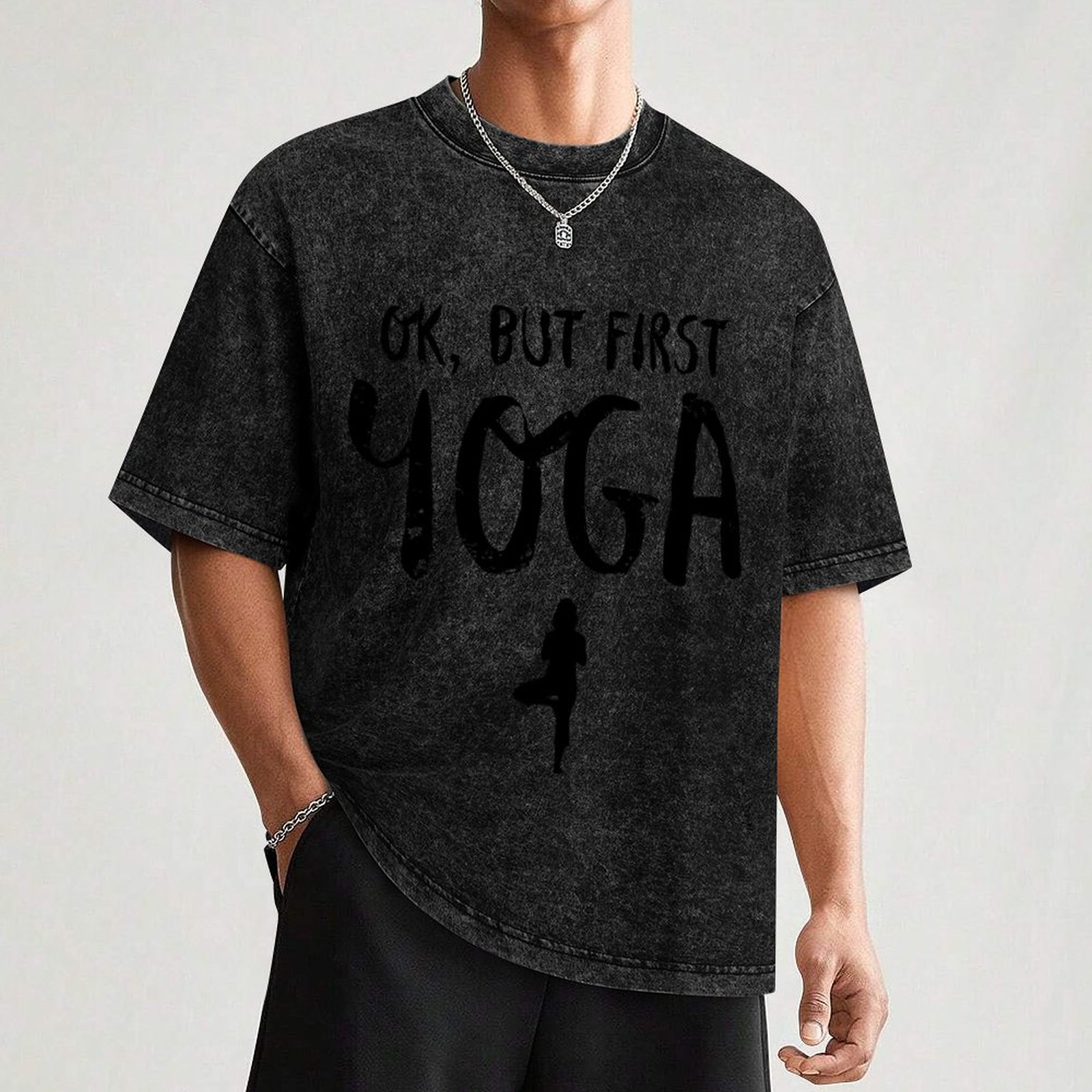 Camiseta Ok But First Yoga Fun - Yoga Fitness First reseña y precio