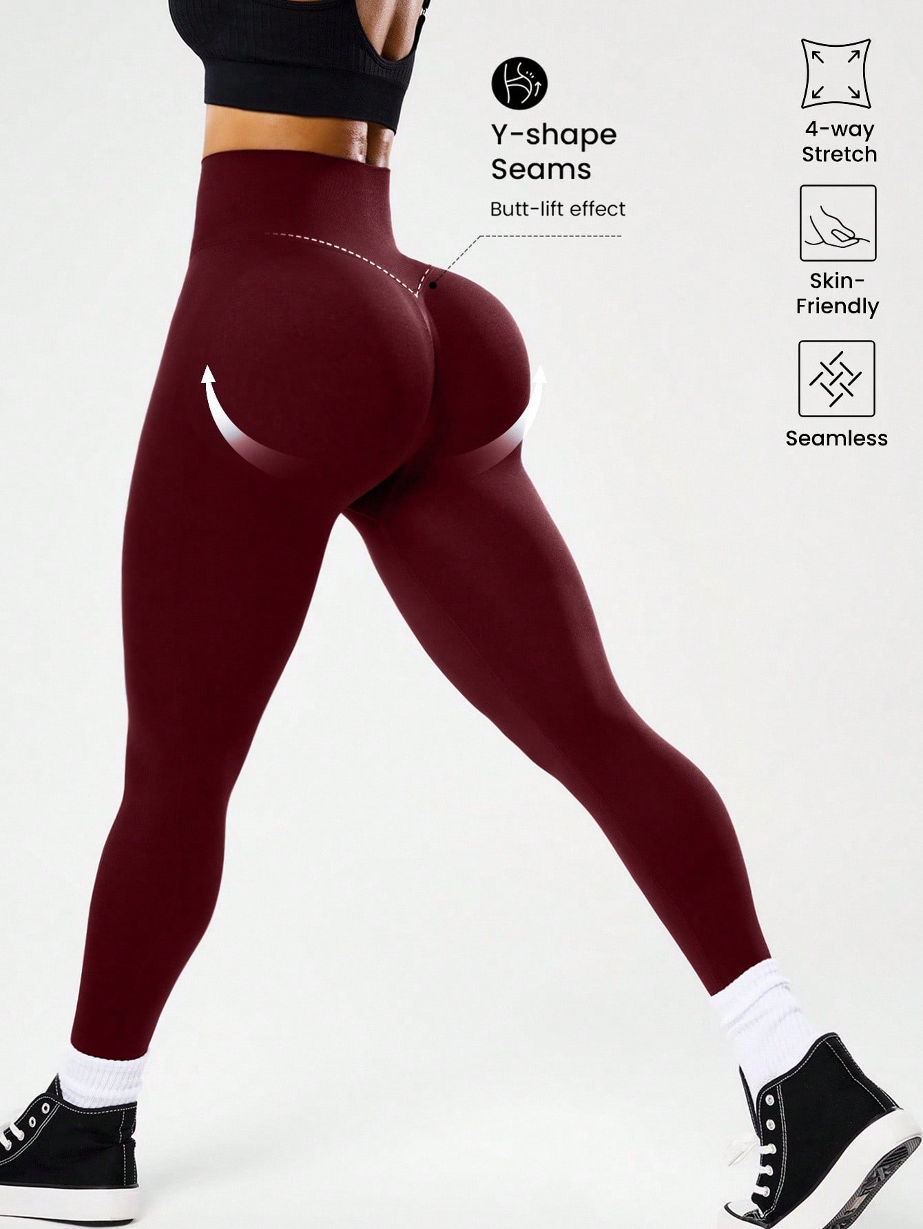 Leggings de yoga sin costuras  - Yoga Fitness Stretching reseña y precio