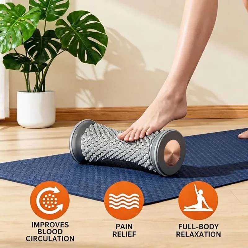 Rodillo de masaje de suela prá - Yoga Fitness Health reseña y precio